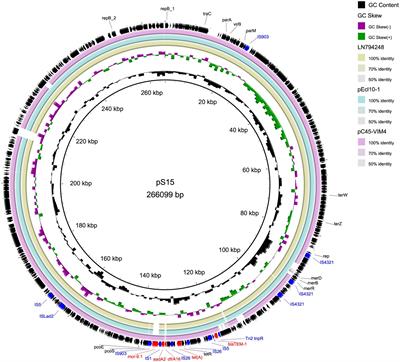 Molecular Genetic Characteristics of Plasmid-Borne mcr-9 in Salmonella enterica Serotype Typhimurium and Thompson in Zhejiang, China